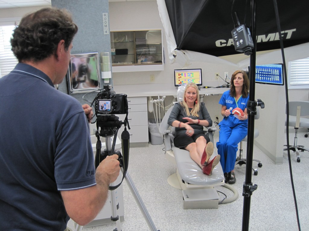 Advertising photographers on location for medical services